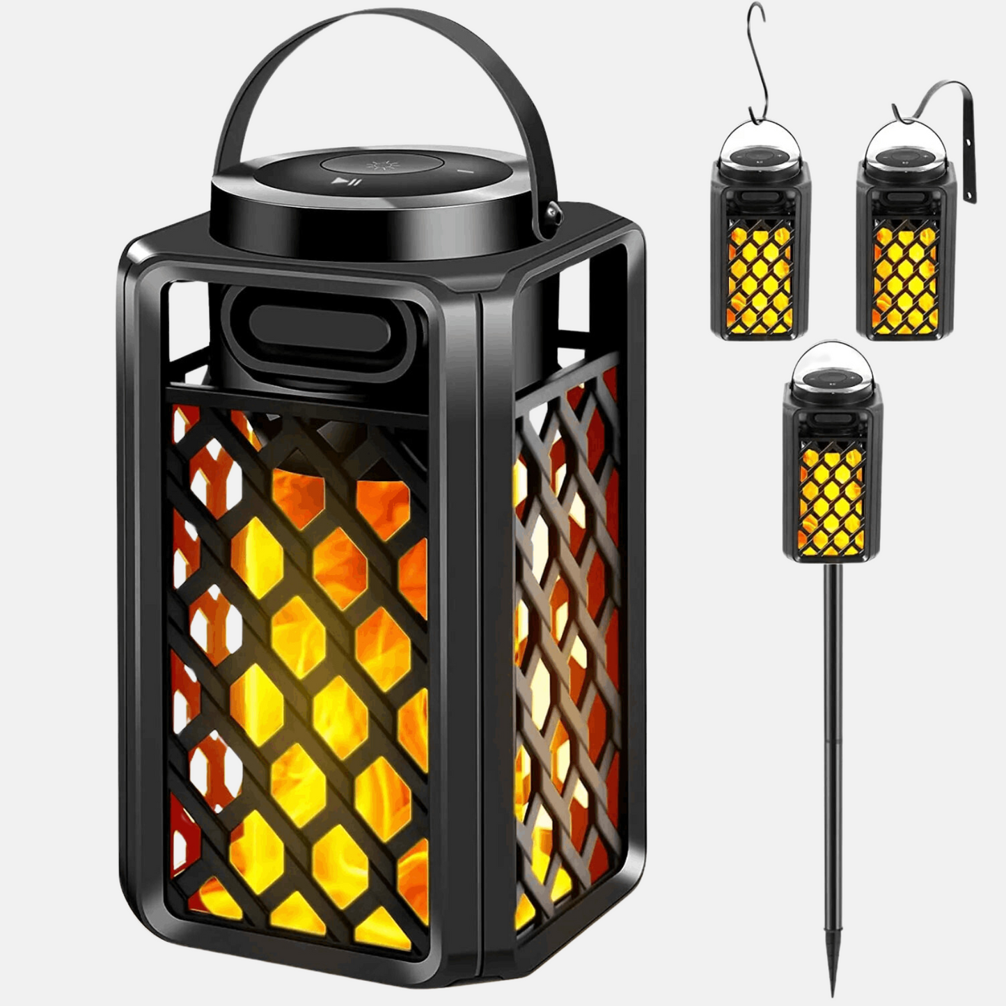 LED Flame Atmosphere Lantern Speaker