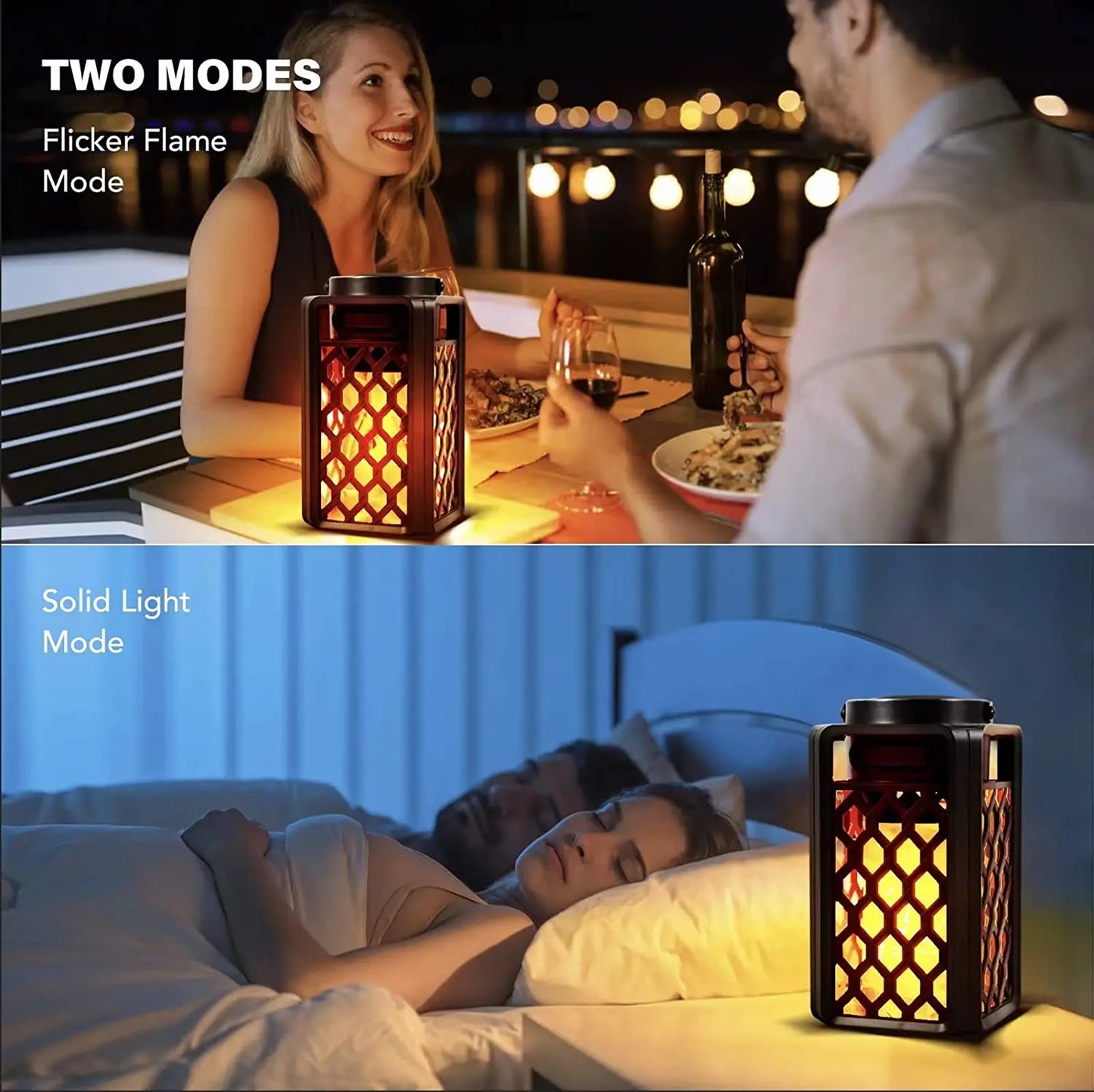 LED Flame Atmosphere Lantern Speaker